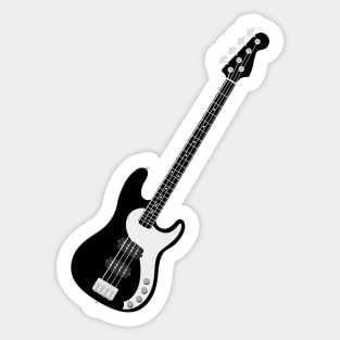 Black Bass Guitar Sticker